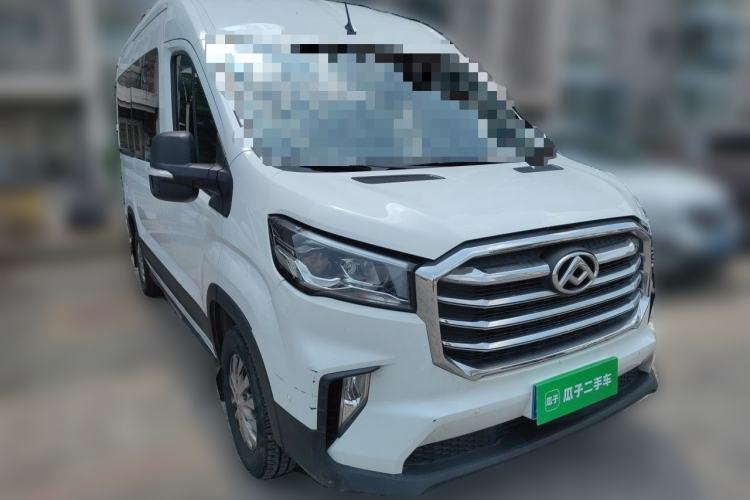 Used SAIC MAXUS Xintu V90 2022 2.0T Automatic ZhiDa Commercial Version Rear-Drive Long Wheelbase High Roof with Single Rear Tire 9-Seater Front Right 45 Deg