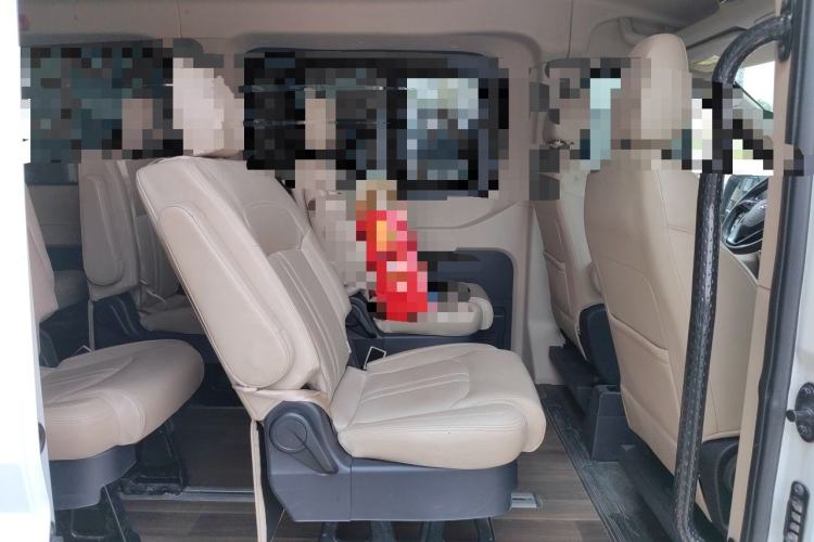 Used SAIC MAXUS Xintu V90 2022 2.0T Automatic ZhiDa Commercial Version Rear-Drive Long Wheelbase High Roof with Single Rear Tire 9-Seater Left Rear Seat