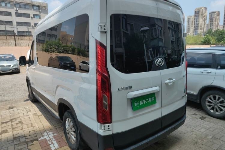 Used SAIC MAXUS Xintu V90 2022 2.0T Automatic ZhiDa Commercial Version Rear-Drive Long Wheelbase High Roof with Single Rear Tire 9-Seater Rear Left 45 Deg