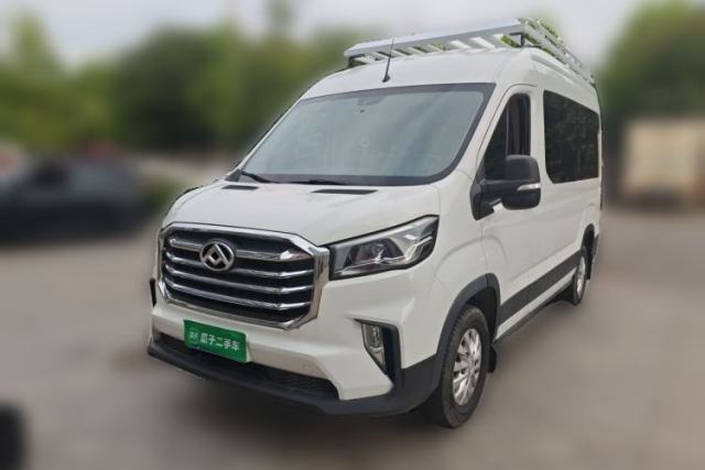 Used SAIC MAXUS Xintu V90 2022 2.0T Automatic ZhiDa Rear-Drive Long Wheelbase High-Roof Design with Single Rear Tire 9-Seater