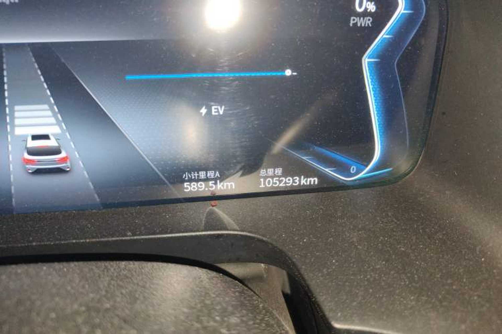 Used SERES SF5 2020 Four-Wheel Drive High-Performance Sports Edition Odometer Close Up