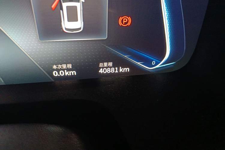 Used SERES SF5 2020 Four-Wheel Drive High-Performance Sports Edition Odometer Close Up