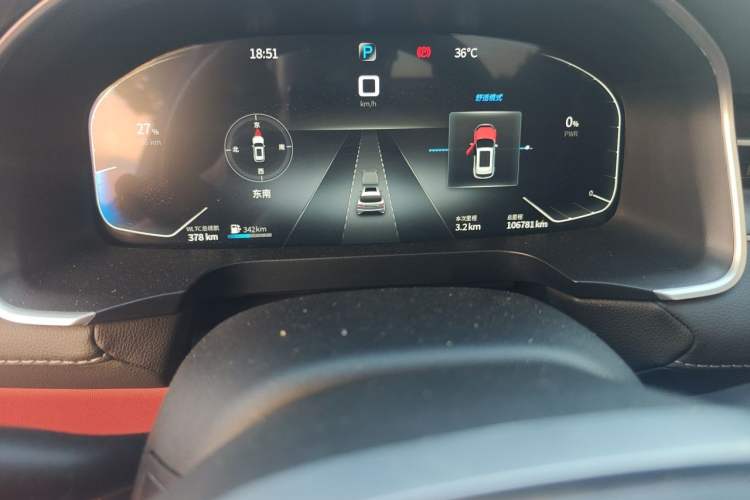 Used SERES SF5 2021 Huawei Smart Selection Four-Wheel Drive Edition Odometer Close Up