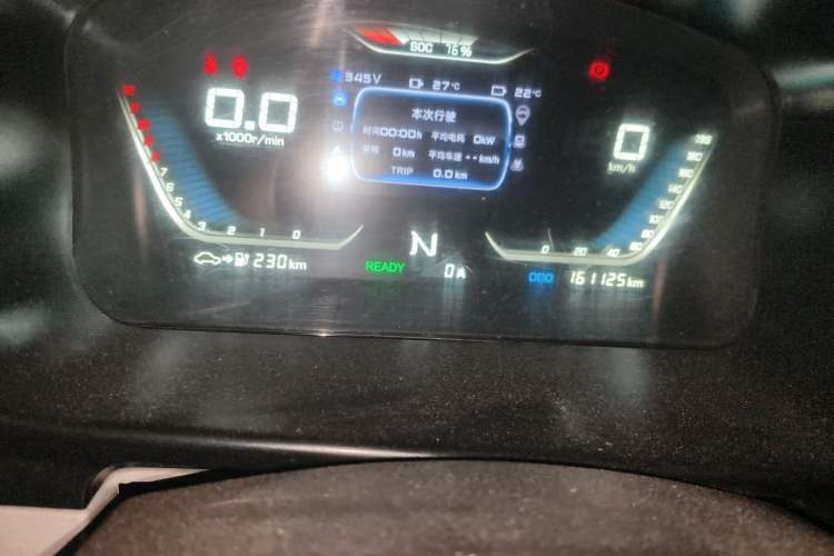 Used Shenzhou DST 5 2020 Pure Electric Van Odometer Close Up
