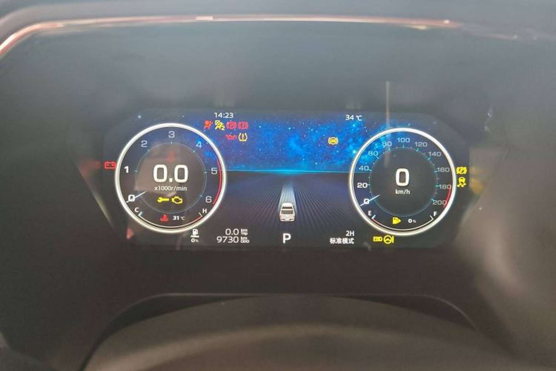Used Sinotruk BOLDEN 2024 Off-Road 2.0T Automatic Diesel 4x4 Standard Wheelbase Professional Edition Instrument Cluster