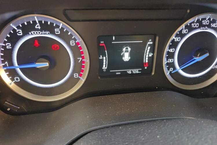 Used Sinotruk VGV U70 2021 1.5T Manual Enjoy Edition 7-Seater Odometer Close Up