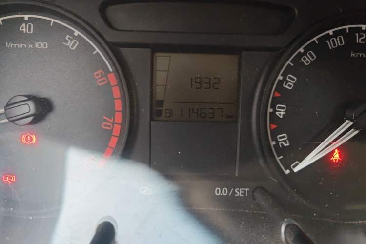 Used Skoda Fabia 2011 1.4L Manual Crystal Edition Odometer Close Up