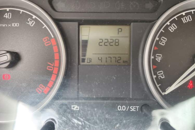 Used Skoda Fabia 2011 1.6L Automatic Crystal Edition Odometer Close Up