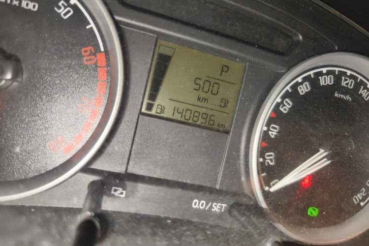 Used Skoda Fabia 2011 1.6L Automatic Crystal Edition Odometer Close Up