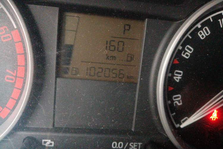 Used Skoda Fabia 2011 1.4L Automatic Crystal Edition Odometer Close Up