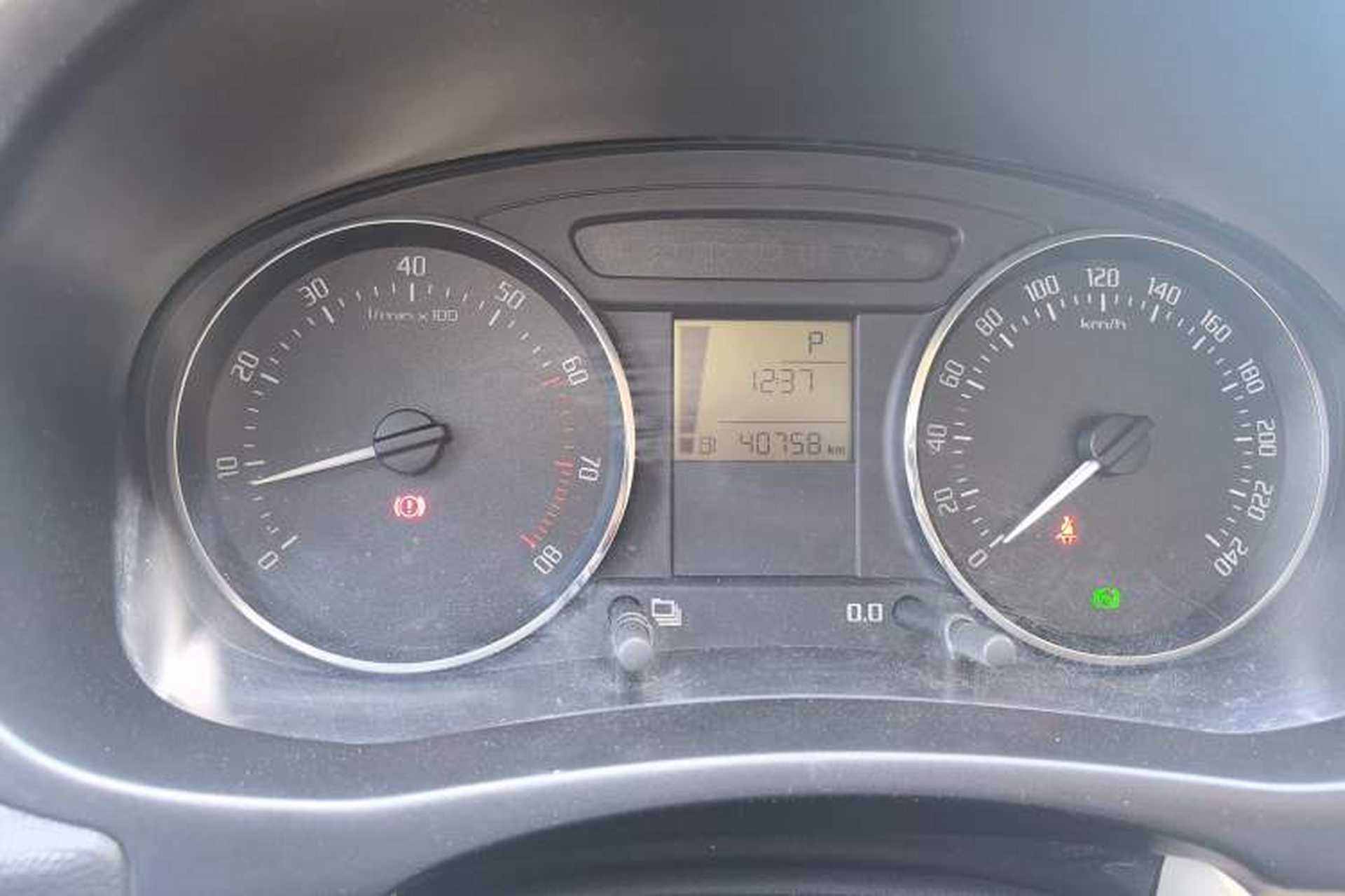 Used Skoda Fabia 2012 1.4L Automatic Crystal Edition Odometer Close Up