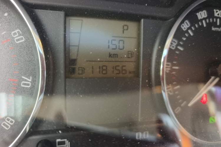 Used Skoda Fabia 2012 1.6L Scout Odometer Close Up