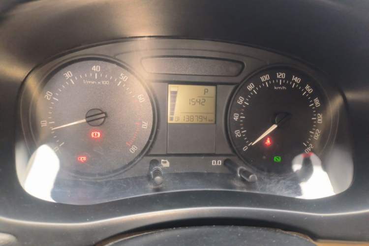 Used Skoda Fabia 2012 1.4L Automatic Crystal Edition Odometer Close Up