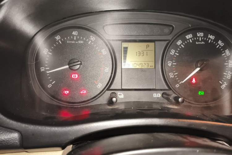 Used Skoda Fabia 2012 1.4L Automatic Crystal Edition Odometer Close Up