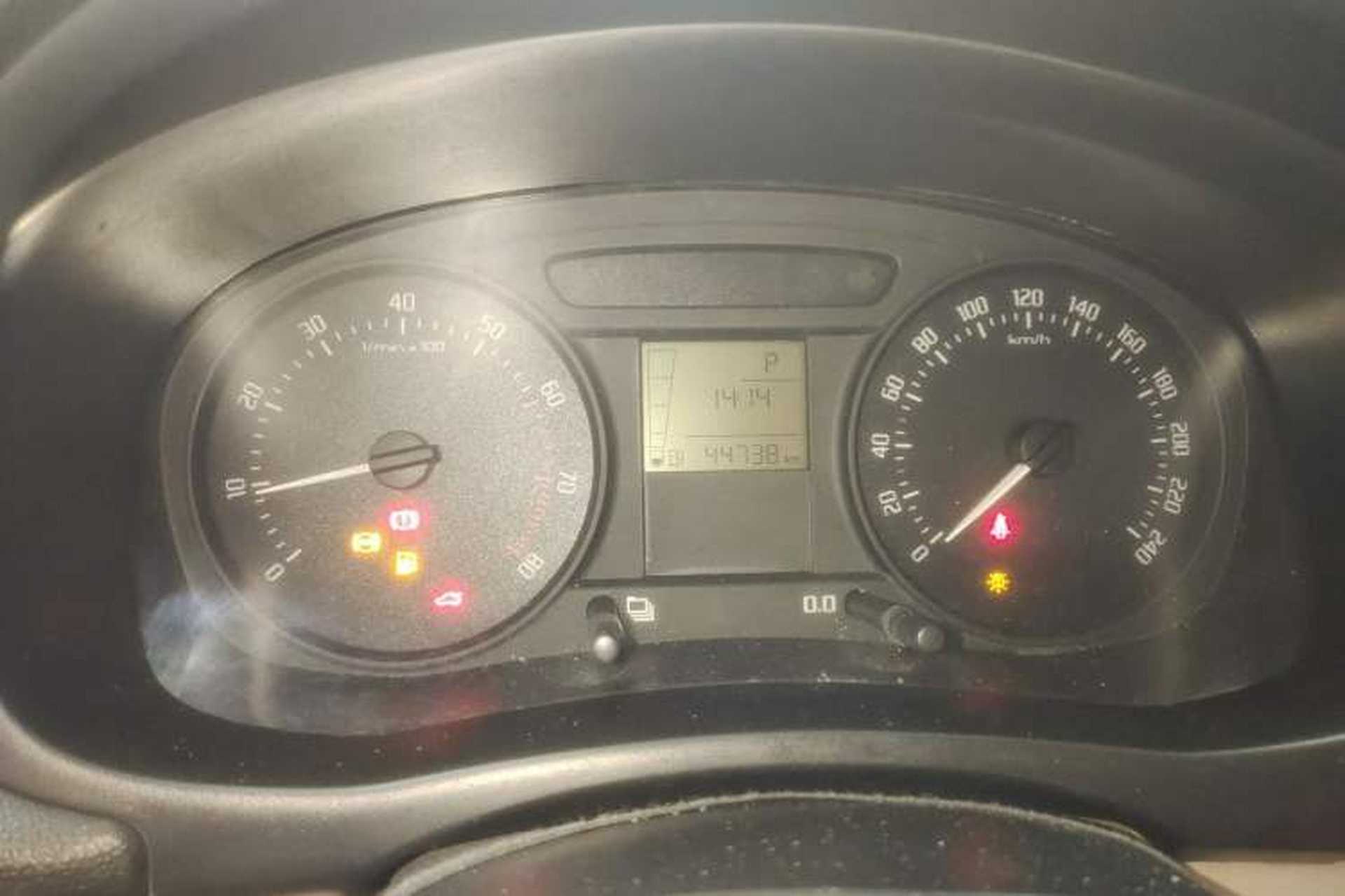 Used Skoda Fabia 2012 1.4L Automatic Crystal Edition Odometer Close Up