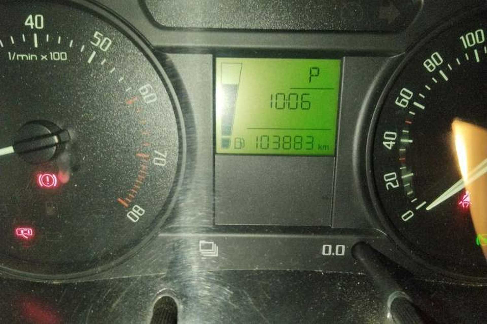 Used Skoda Fabia 2012 1.4L Automatic Crystal Edition Odometer Close Up