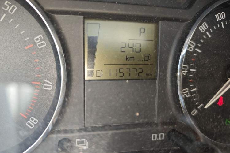 Used Skoda Fabia 2012 1.6L Scout Odometer Close Up