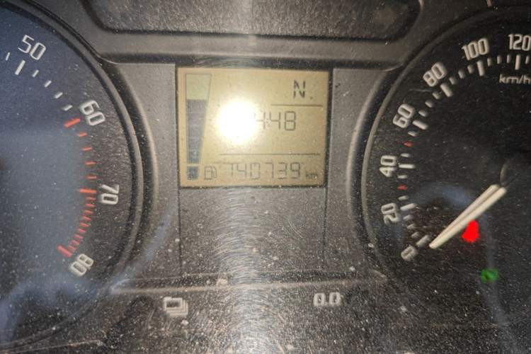 Used Skoda Fabia 2012 1.4L Automatic Crystal Edition Odometer Close Up