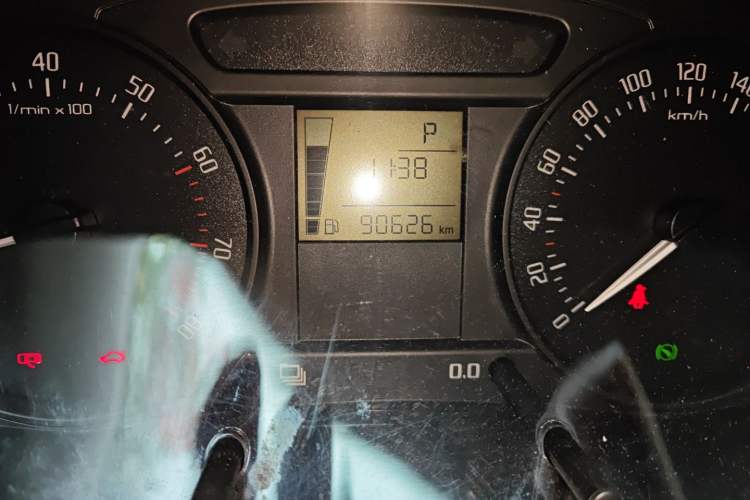 Used Skoda Fabia 2012 1.4L Automatic Crystal Edition Odometer Close Up
