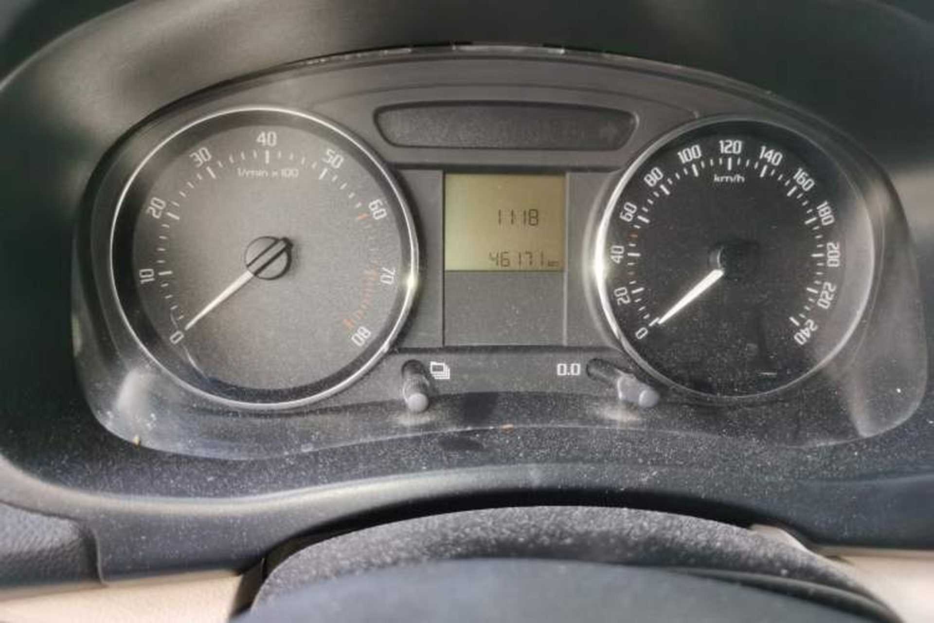 Used Skoda Fabia 2012 1.6L Scout Odometer Close Up
