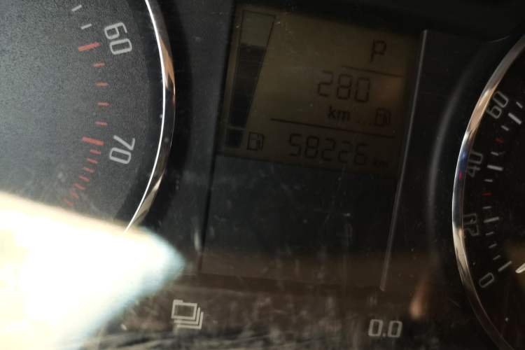 Used Skoda Fabia 2012 1.6L Scout Odometer Close Up