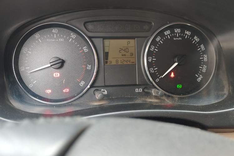 Used Skoda Fabia 2012 1.6L Scout Odometer Close Up