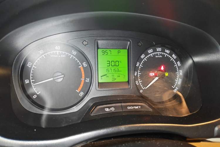 Used Skoda Fabia 2012 1.4L Automatic Crystal Edition Odometer Close Up