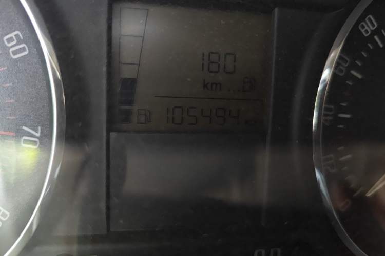 Used Skoda Fabia 2012 1.6L Manual Cool Black Edition Odometer Close Up