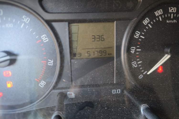 Used Skoda Fabia 2012 1.4L Manual Crystal Edition Odometer Close Up