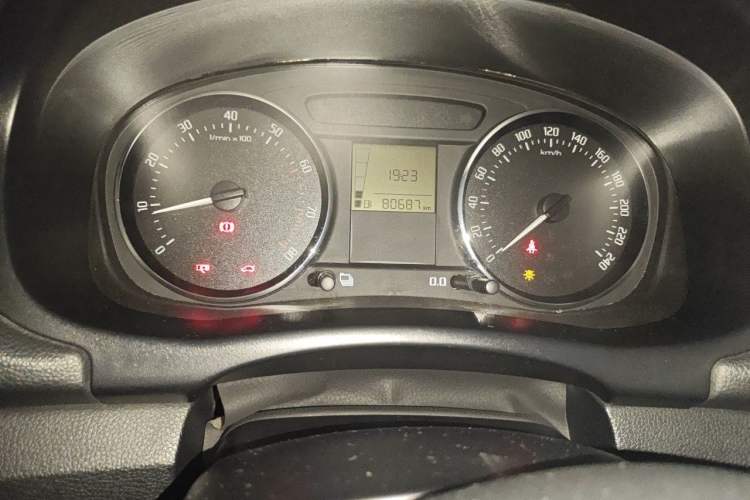 Used Skoda Fabia 2012 1.6L Manual Cool Black Edition Odometer Close Up