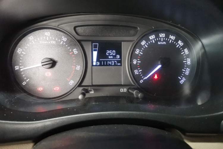 Used Skoda Fabia 2012 1.4L Manual Crystal Edition Odometer Close Up