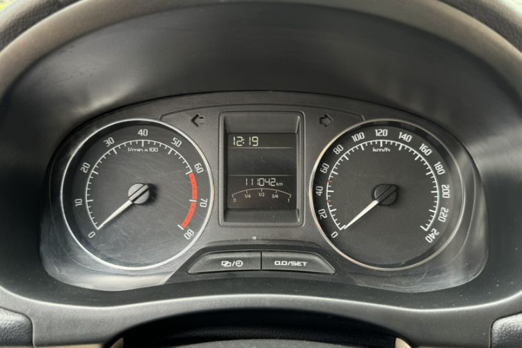 Used Skoda Fabia 2014 1.4L Automatic Crystal Edition Odometer Close Up