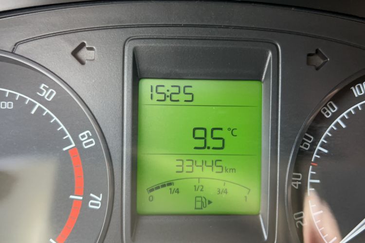 Used Skoda Fabia 2014 1.4L Manual Crystal Edition Odometer Close Up
