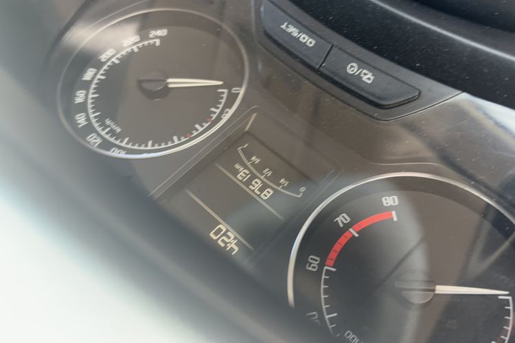 Used Skoda Fabia 2014 1.4L Automatic Crystal Edition Odometer Close Up