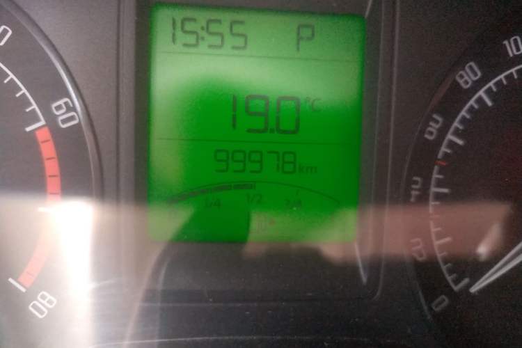 Used Skoda Fabia 2014 1.4L Automatic Crystal Edition Odometer Close Up