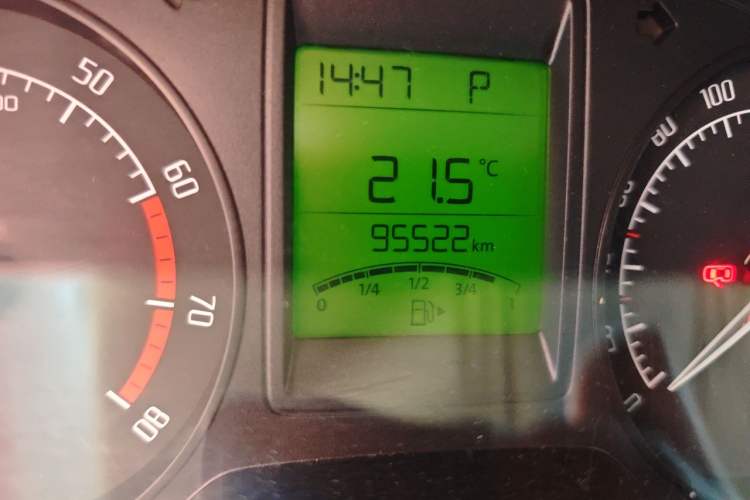 Used Skoda Fabia 2014 1.4L Automatic Crystal Edition Odometer Close Up
