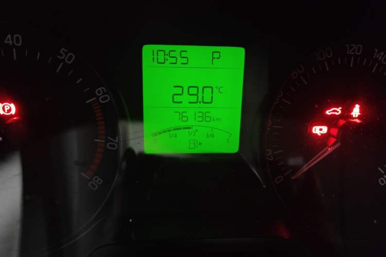 Used Skoda Fabia 2016 1.4L Automatic Car Enjoy Edition Odometer Close Up