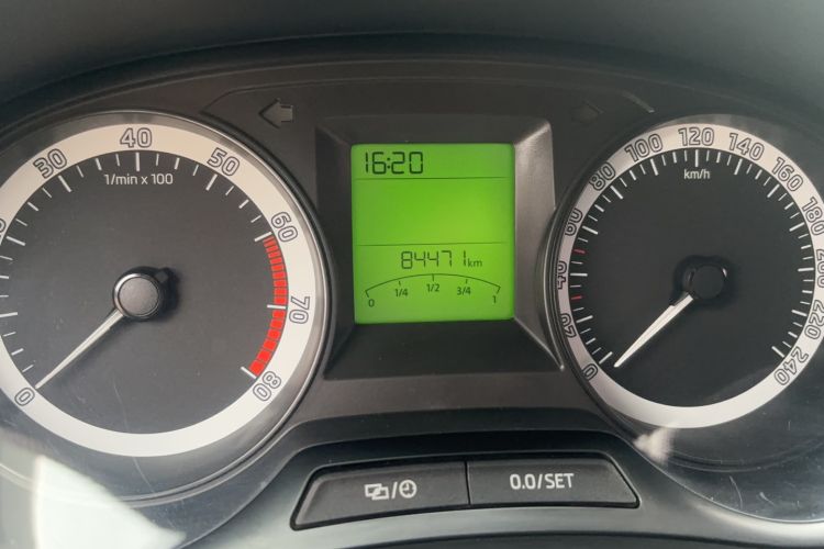 Used Skoda Fabia 2016 1.4L Automatic Car Enjoy Edition Odometer Close Up