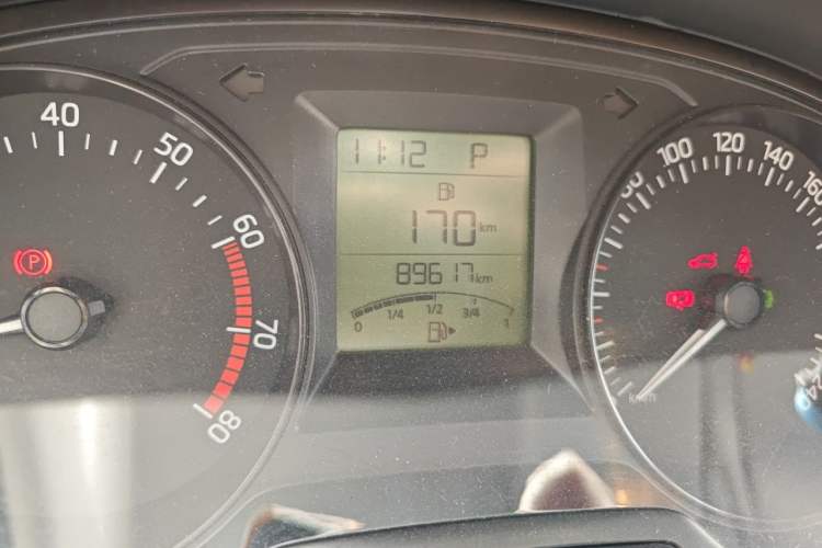 Used Skoda Fabia 2016 1.4L Automatic Car Enjoy Edition Odometer Close Up