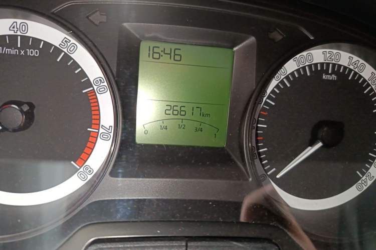 Used Skoda Fabia 2016 1.4L Automatic Car Enjoy Edition Odometer Close Up