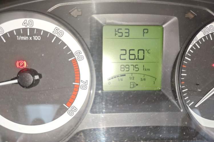 Used Skoda Fabia 2017 1.4L Automatic Car Enjoy Edition Odometer Close Up