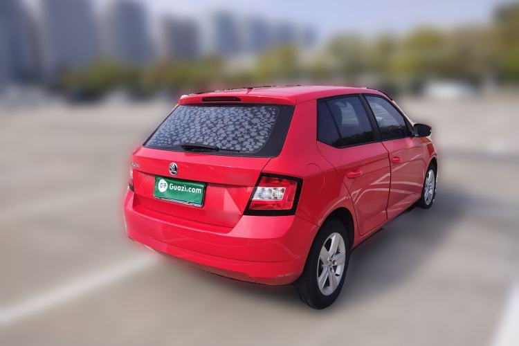 Used Skoda Fabia 2017 1.4L Automatic Car Enjoy Edition Rear Right 45 Deg