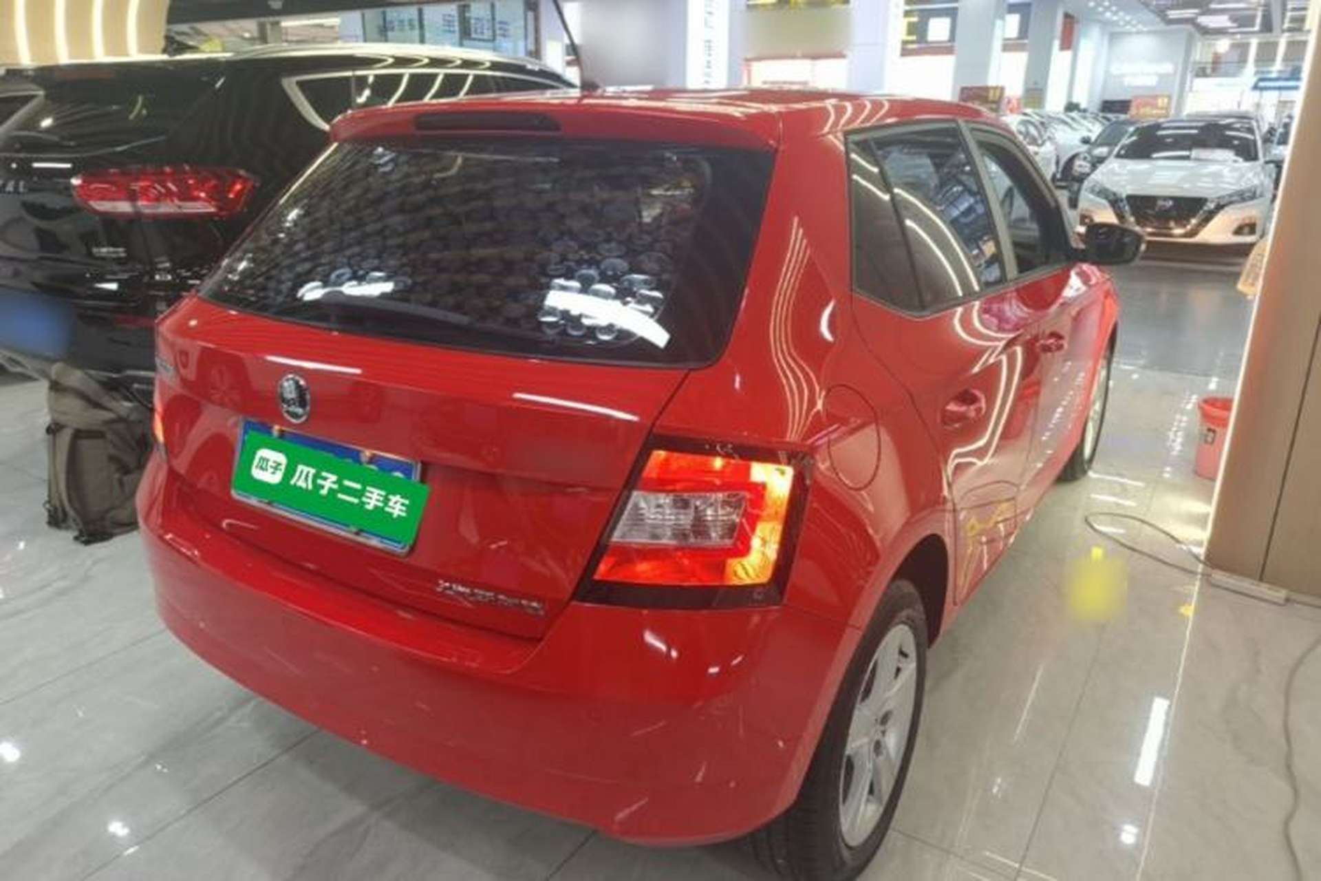 Used Skoda Fabia 2017 1.4L Automatic Car Enjoy Edition Rear Right 45 Deg
