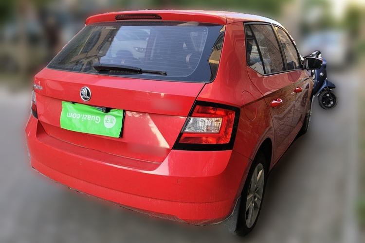Used Skoda Fabia 2017 1.4L Automatic Car Enjoy Edition Rear Right 45 Deg