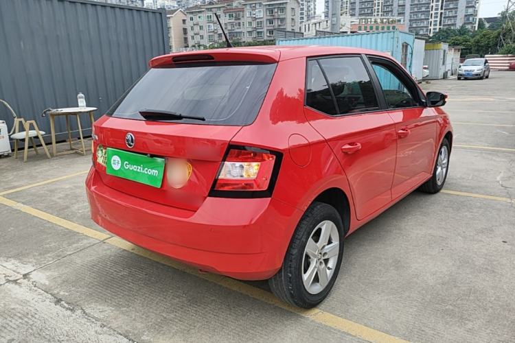 Used Skoda Fabia 2017 1.4L Automatic Car Enjoy Edition Rear Right 45 Deg