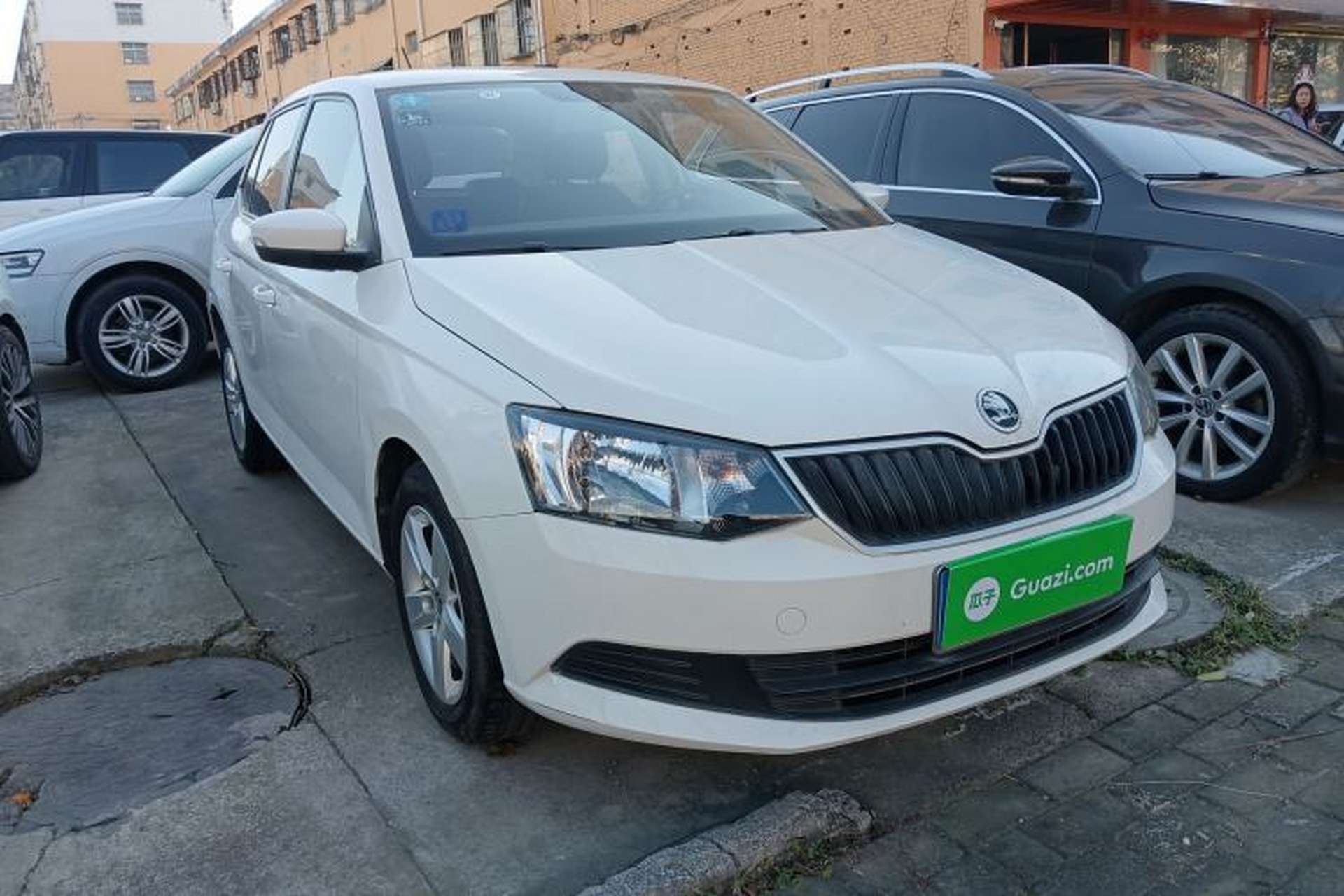 Used Skoda Fabia 2017 1.4L Automatic Car Enjoy Edition Front Right 45 Deg