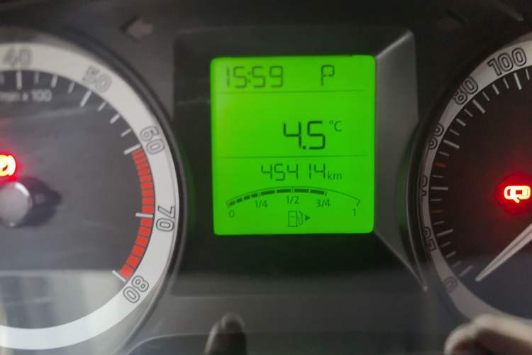 Used Skoda Fabia 2017 1.4L Automatic Car Enjoy Edition Odometer Close Up