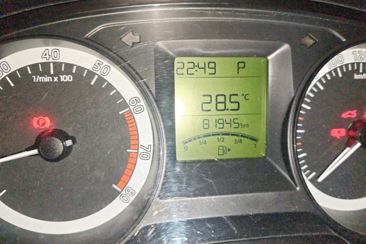 Used Skoda Fabia 2017 1.4L Automatic Car Enjoy Edition Odometer Close Up