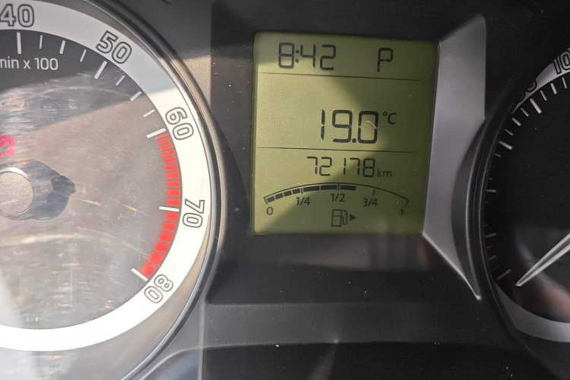 Used Skoda Fabia 2017 1.4L Automatic Car Enjoy Edition Odometer Close Up