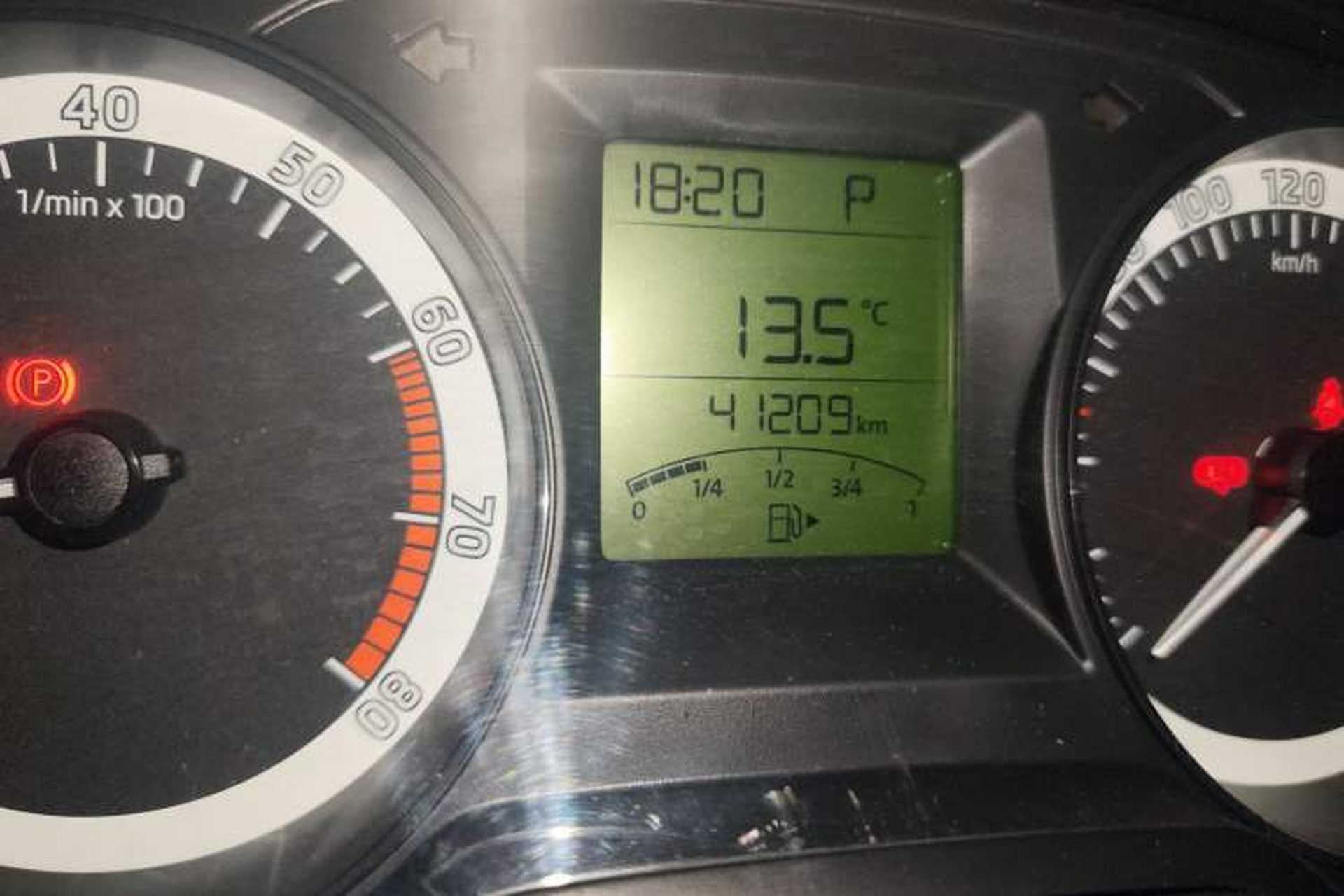 Used Skoda Fabia 2017 1.4L Automatic Car Enjoy Edition Odometer Close Up